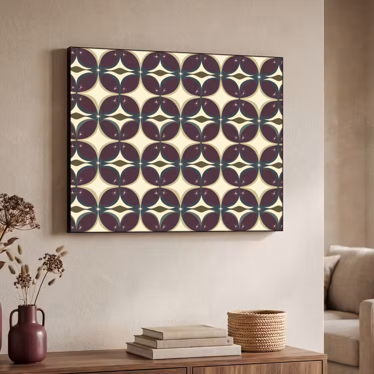 Art Frame - Cirkel - Retro - Kleurrijk — 7