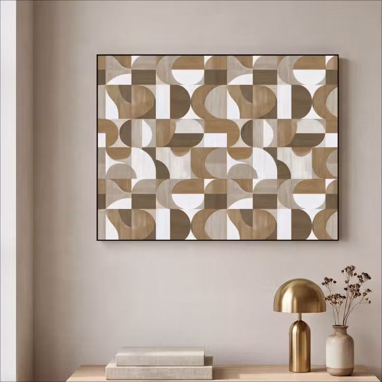 Art Frame - Abstract - Retro - Bruin — 5