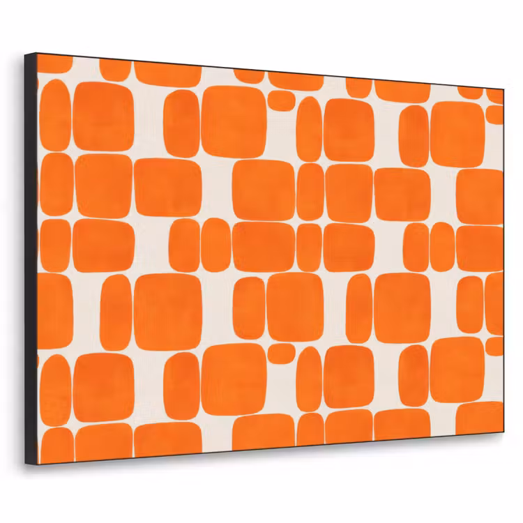 Art Frame - Patroon - Retro - Oranje — 1