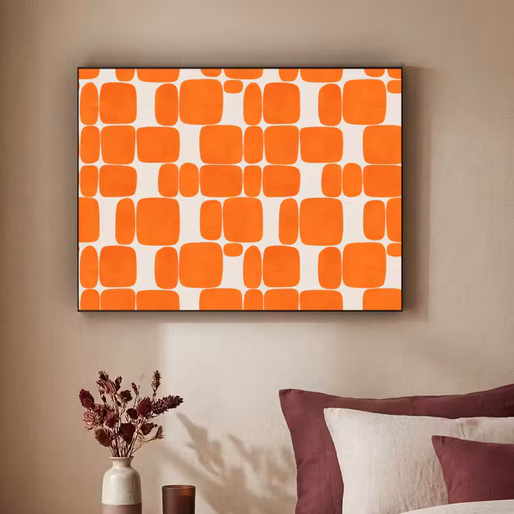 Art Frame - Patroon - Retro - Oranje — 3