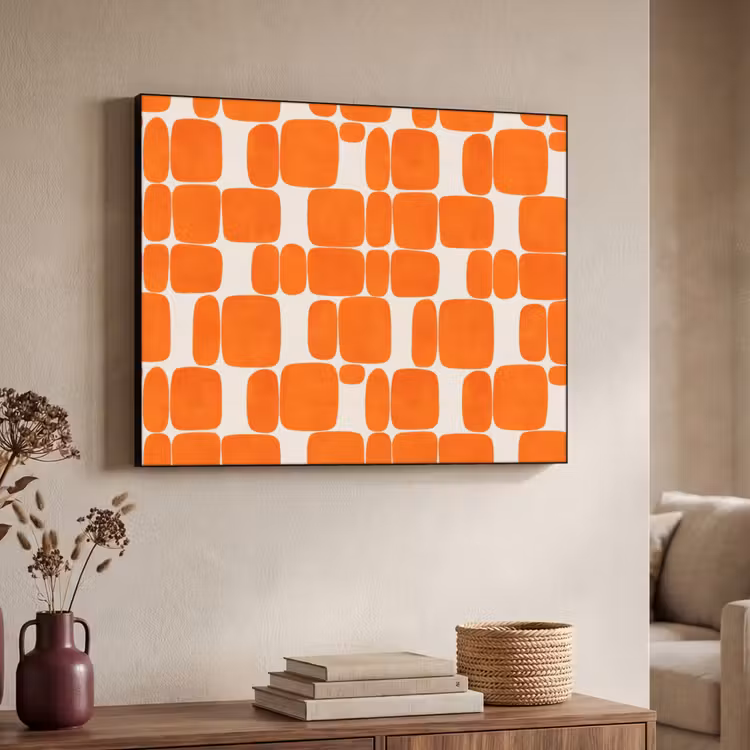 Art Frame - Patroon - Retro - Oranje — 7