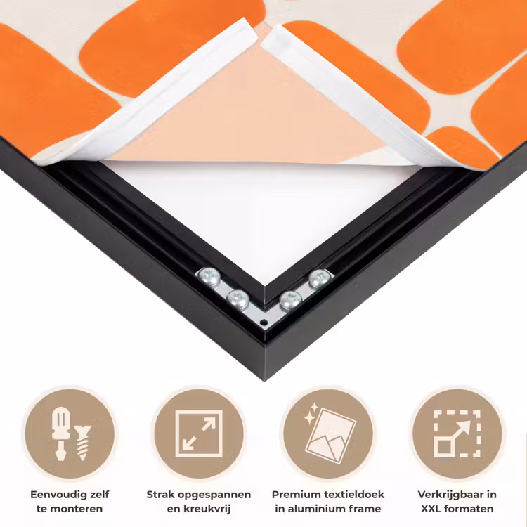 Art Frame - Patroon - Retro - Oranje — 8