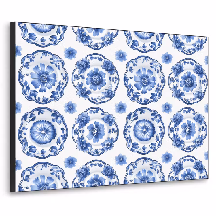 Art Frame - Sierborden - Bloemen - Blauw — 1
