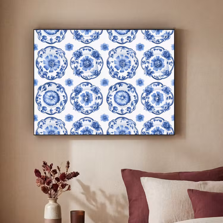 Art Frame - Sierborden - Bloemen - Blauw — 3
