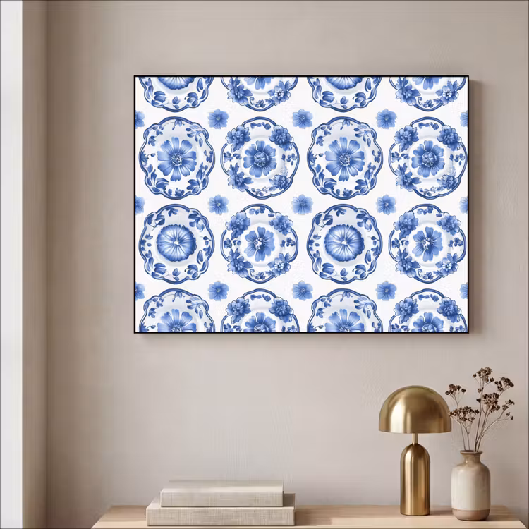 Art Frame - Sierborden - Bloemen - Blauw — 5