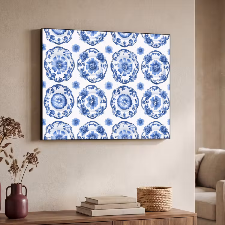 Art Frame - Sierborden - Bloemen - Blauw — 7