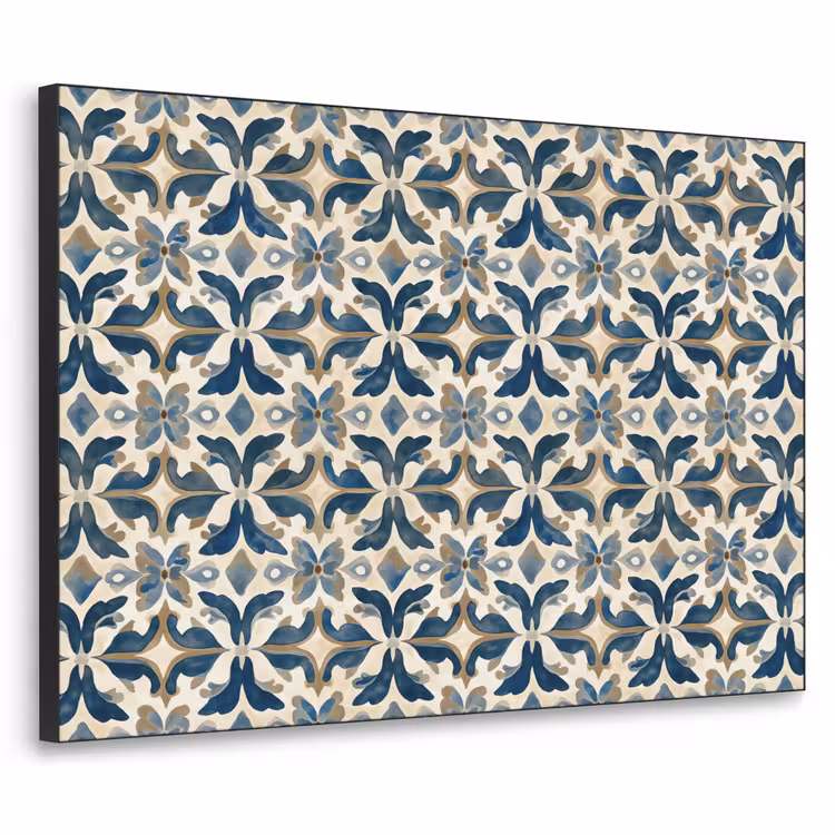 Art Frame - Tegel - Patroon - Blauw - Beige — 1