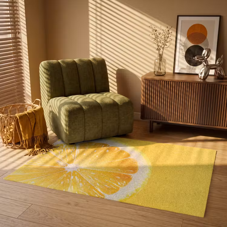 Vloerkleed - Citroen - Geel - Zonnig — 2
