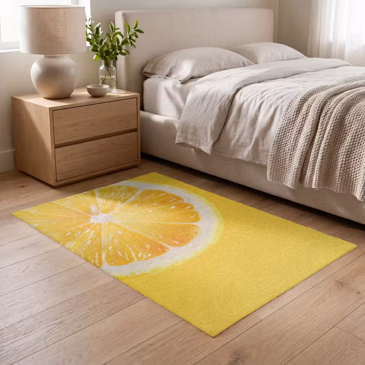 Vloerkleed - Citroen - Geel - Zonnig — 5
