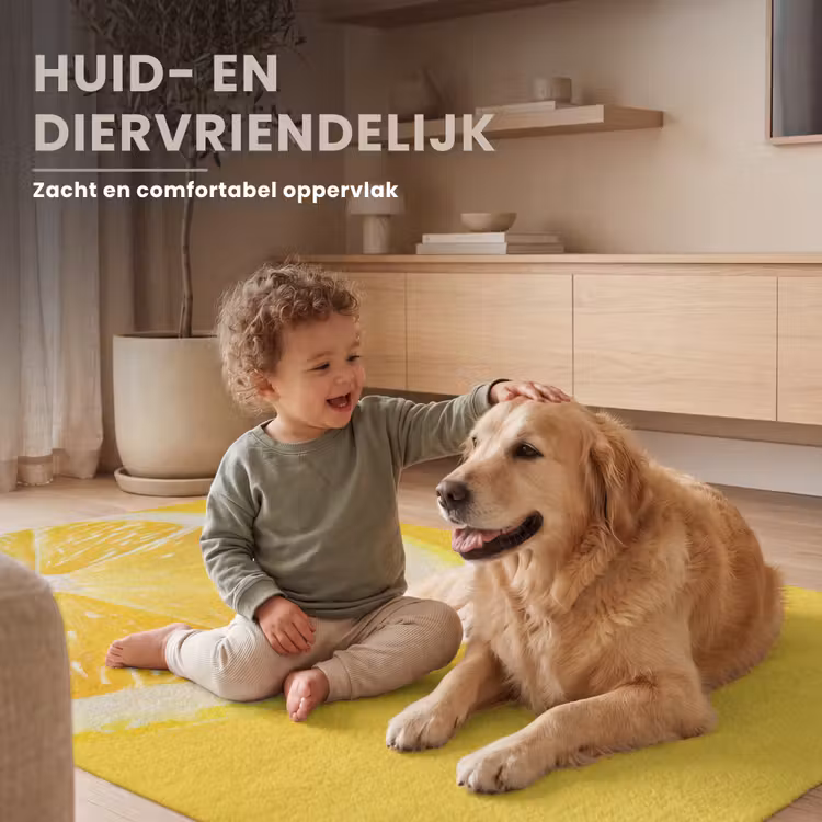 Vloerkleed - Citroen - Geel - Zonnig — 6