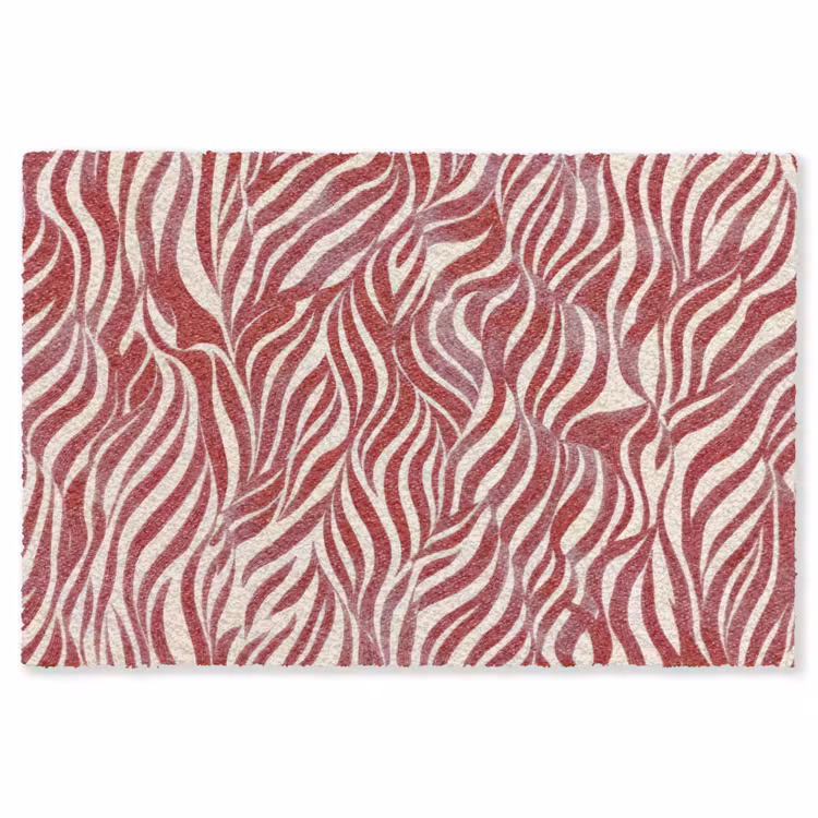 Vloerkleed - Golvende vormen - Abstract - Rood — 1