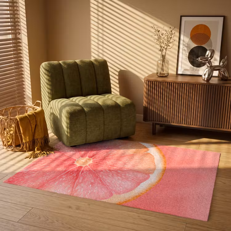 Vloerkleed - Grapefruit - Roze - Levendig — 2