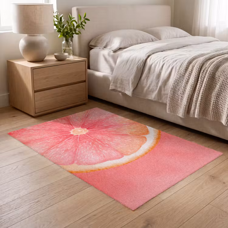 Vloerkleed - Grapefruit - Roze - Levendig — 5