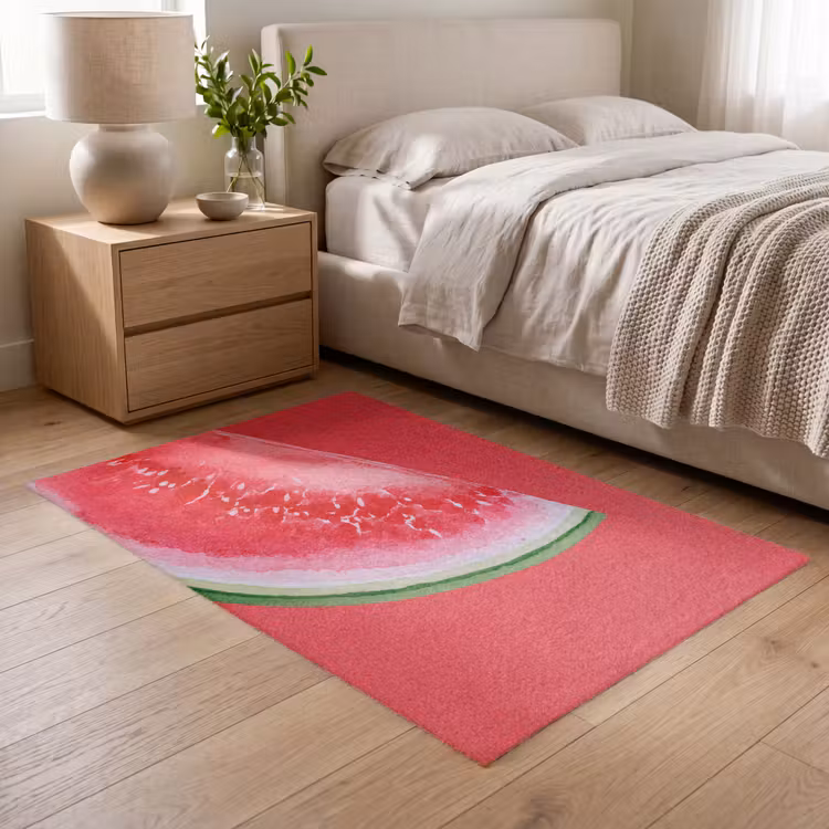 Vloerkleed - Watermeloen - Rood - Zomers — 5