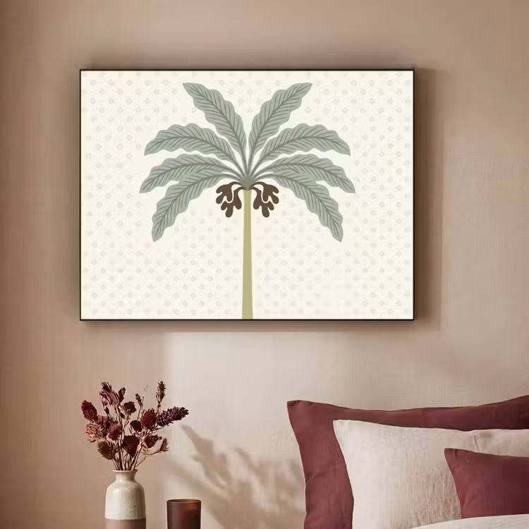 Art Frame - Boom - Bladeren - Groen - Decoratief - Beige — 3
