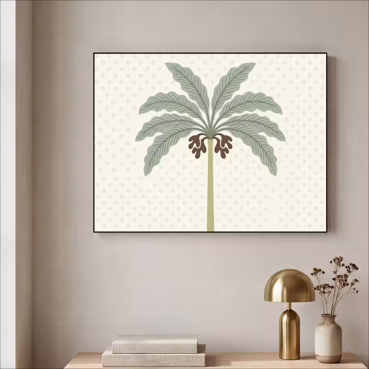 Art Frame - Boom - Bladeren - Groen - Decoratief - Beige — 5