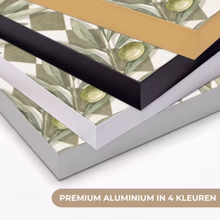 Art Frame - Plant - Olijftakken - Waterverf - Mediterraan - Groen — 2