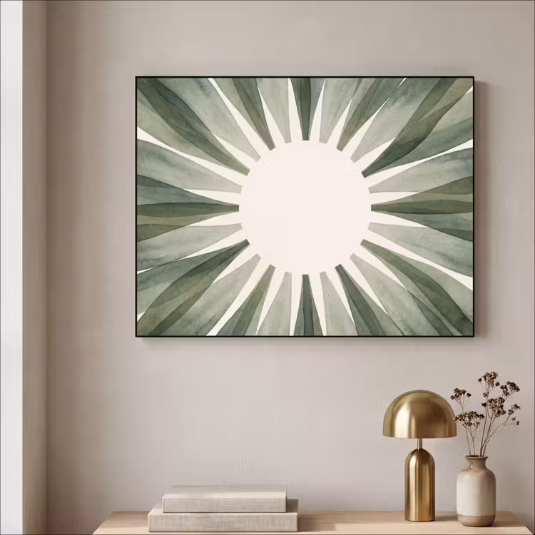 Art Frame - Planten - Abstract - Waterverf - Groen - Natuur — 5