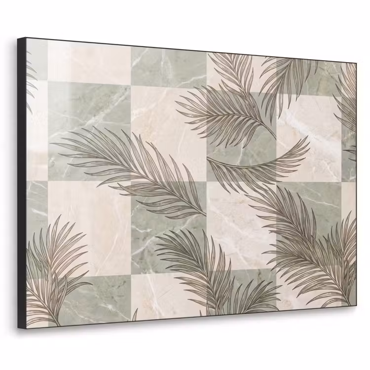Art Frame - Planten - Bladeren - Marmer - Modern - Groen — 1