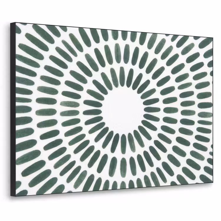 Art Frame - Abstract - Cirkel - Patroon - Modern - Groen — 1