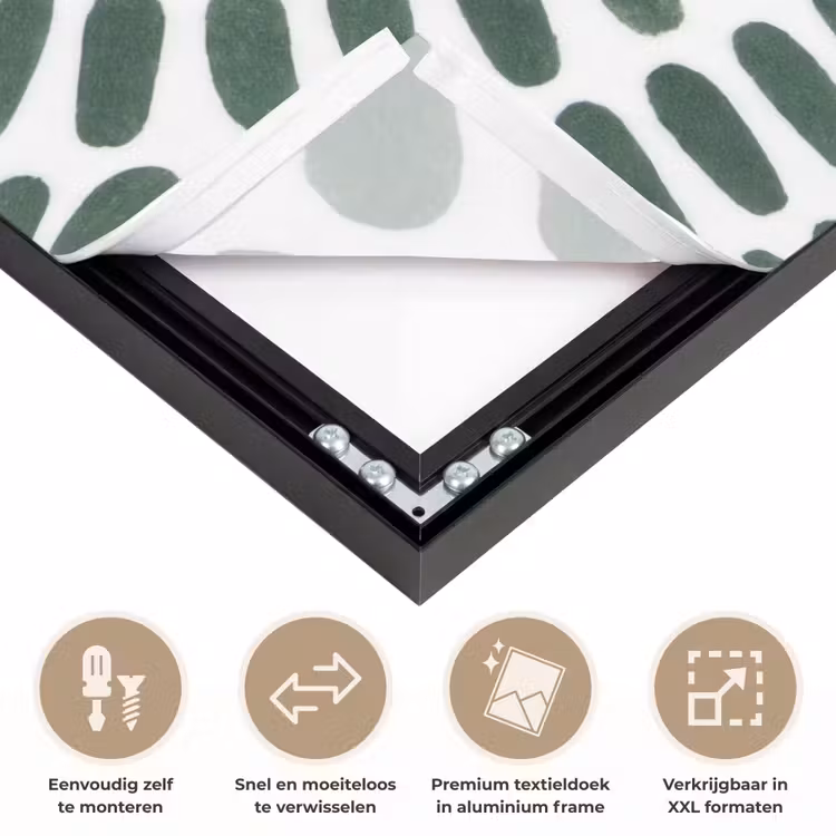 Art Frame - Abstract - Cirkel - Patroon - Modern - Groen — 4
