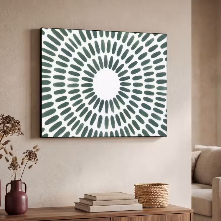 Art Frame - Abstract - Cirkel - Patroon - Modern - Groen — 7