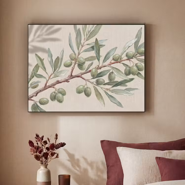 Art Frame - Olijftak - Bladeren - Natuur - Groen - Beige — 3