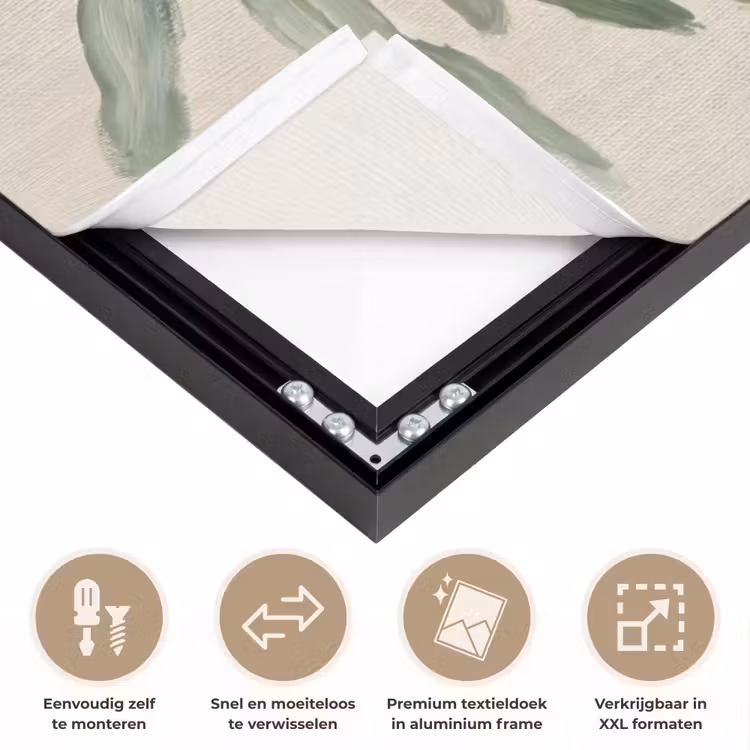 Art Frame - Olijftak - Bladeren - Natuur - Groen - Beige — 4