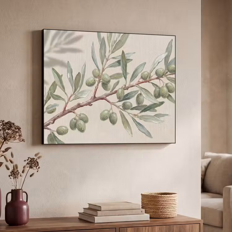 Art Frame - Olijftak - Bladeren - Natuur - Groen - Beige — 7