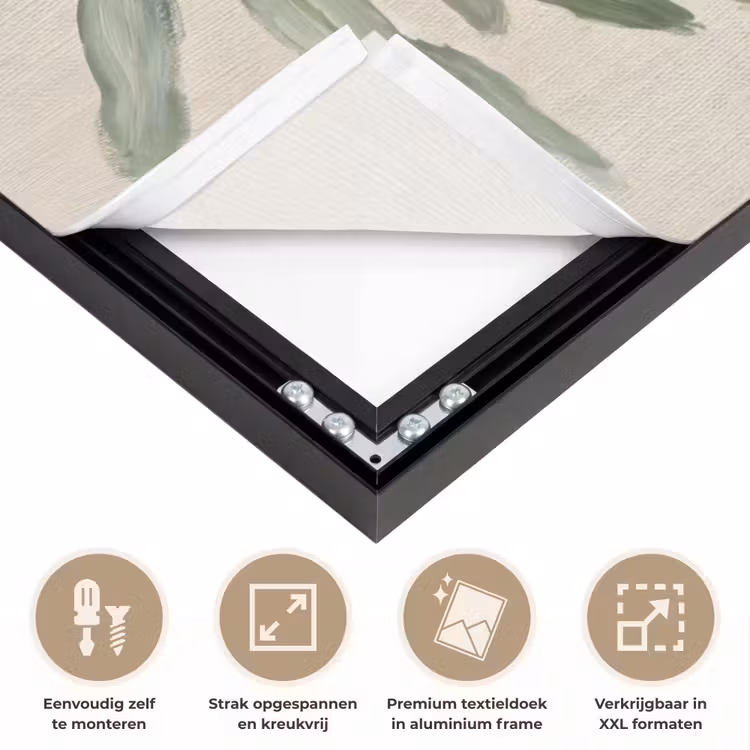 Art Frame - Olijftak - Bladeren - Natuur - Groen - Beige — 8