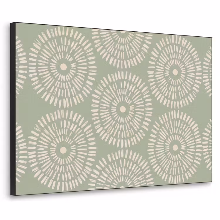 Art Frame - Patroon - Cirkels - Abstract - Modern - Groen — 1