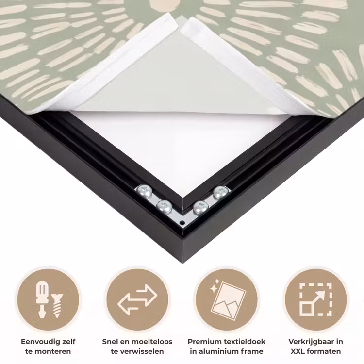 Art Frame - Patroon - Cirkels - Abstract - Modern - Groen — 4