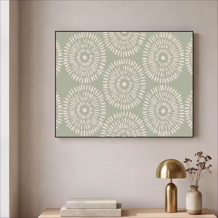 Art Frame - Patroon - Cirkels - Abstract - Modern - Groen — 5