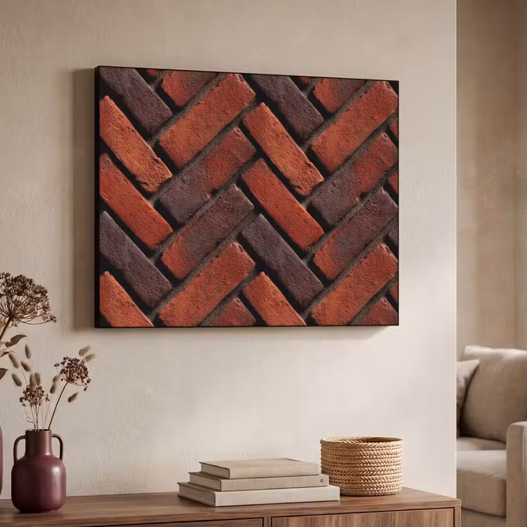 Art Frame - Bakstenen - Visgraat - Structuur - Roodbruin — 7
