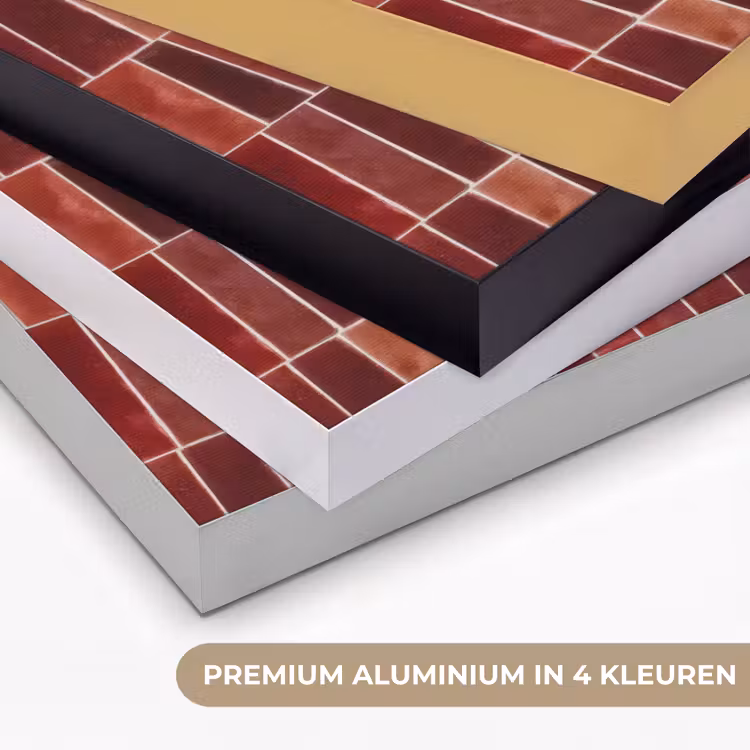 Art Frame - Tegels - Modern - Structuur - Dieprood — 2