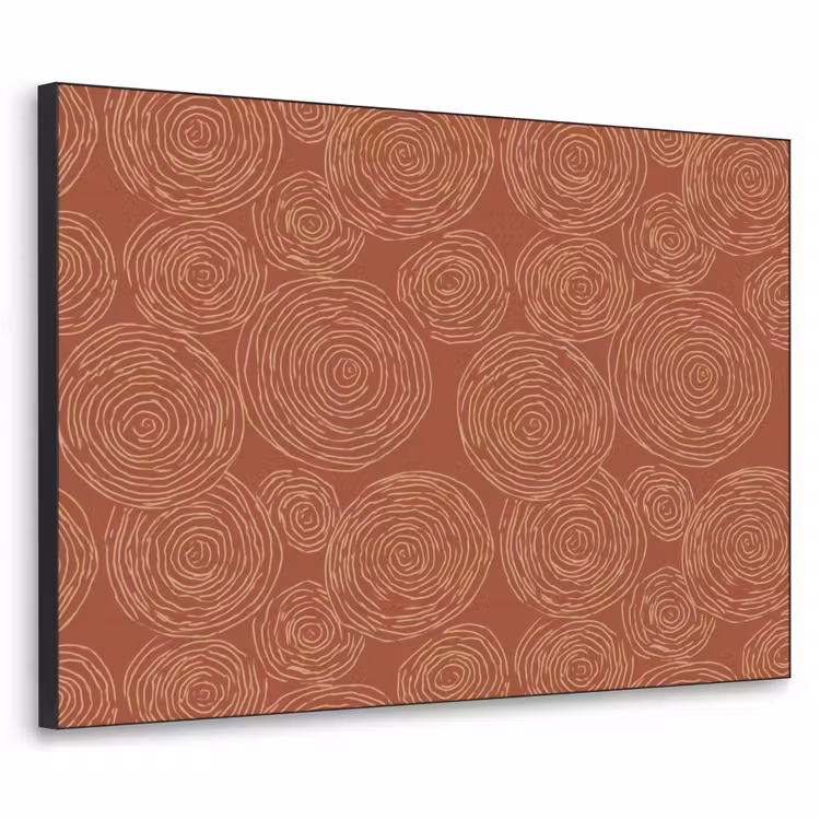 Art Frame - Cirkels - Abstract - Artistiek - Terracotta — 1