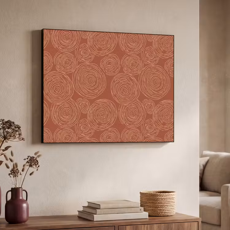 Art Frame - Cirkels - Abstract - Artistiek - Terracotta — 7