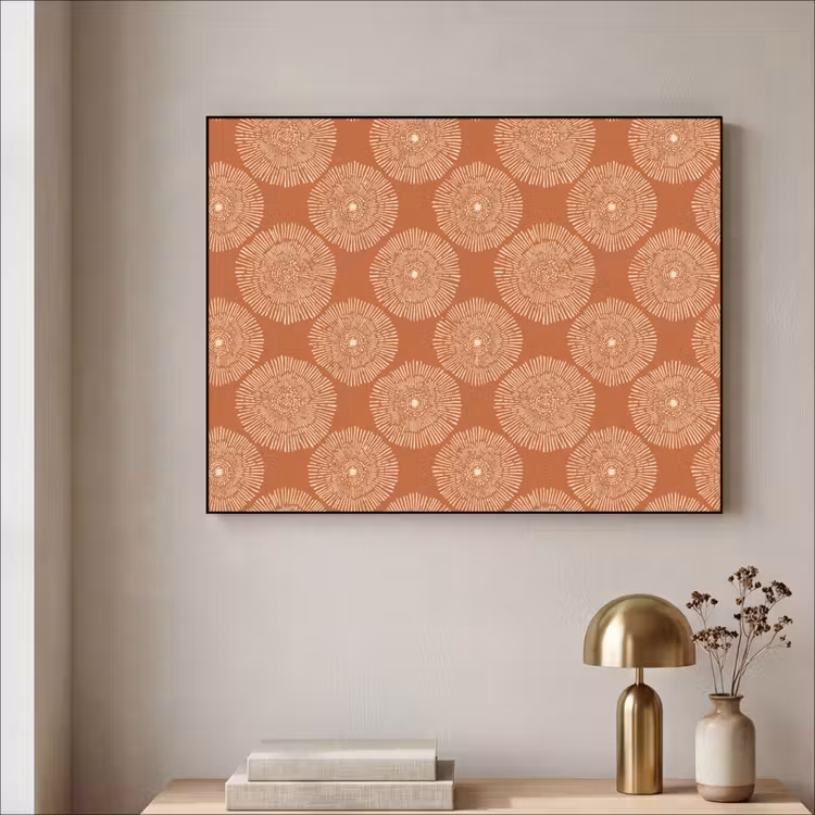 Art Frame - Cirkels - Grafisch - Patroon - Terracotta — 5