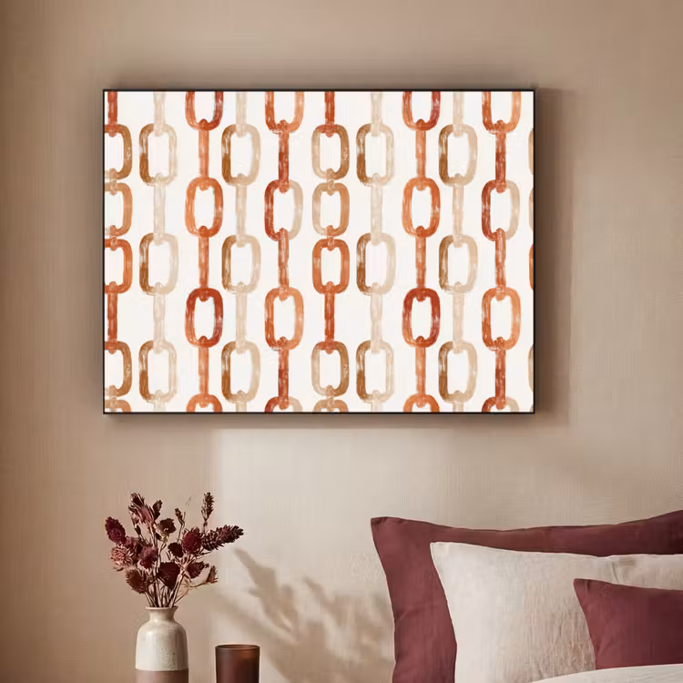 Art Frame - Schakels - Patroon - Aquarel - Terracotta — 3