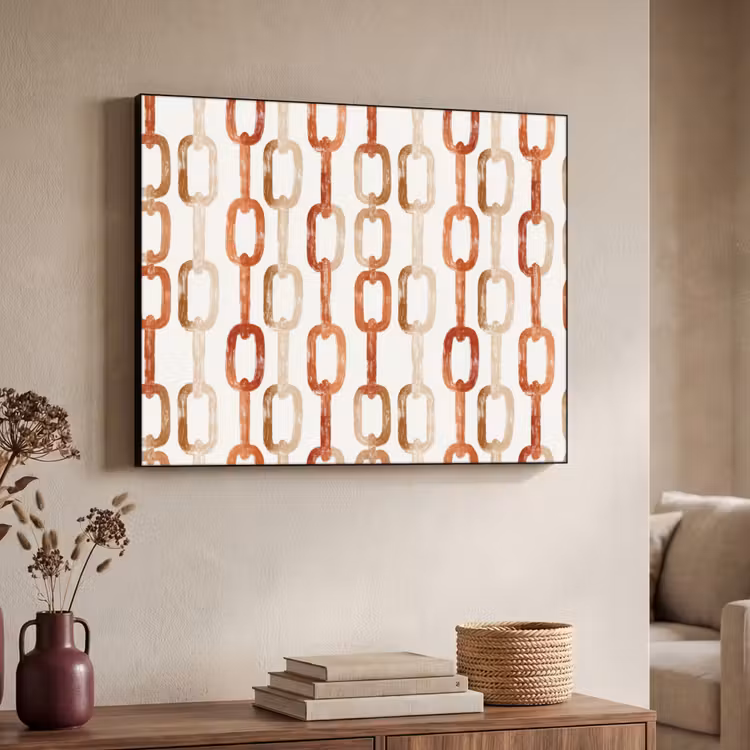 Art Frame - Schakels - Patroon - Aquarel - Terracotta — 7