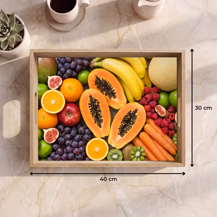 Dienblad - Eten - Fruit - Groenten - Vers - Kleurrijk — 9
