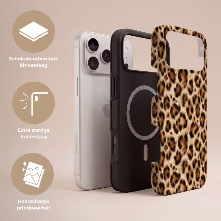 Telefoonhoesje Toughcase - Luipaard - Bruin - Vacht — 3