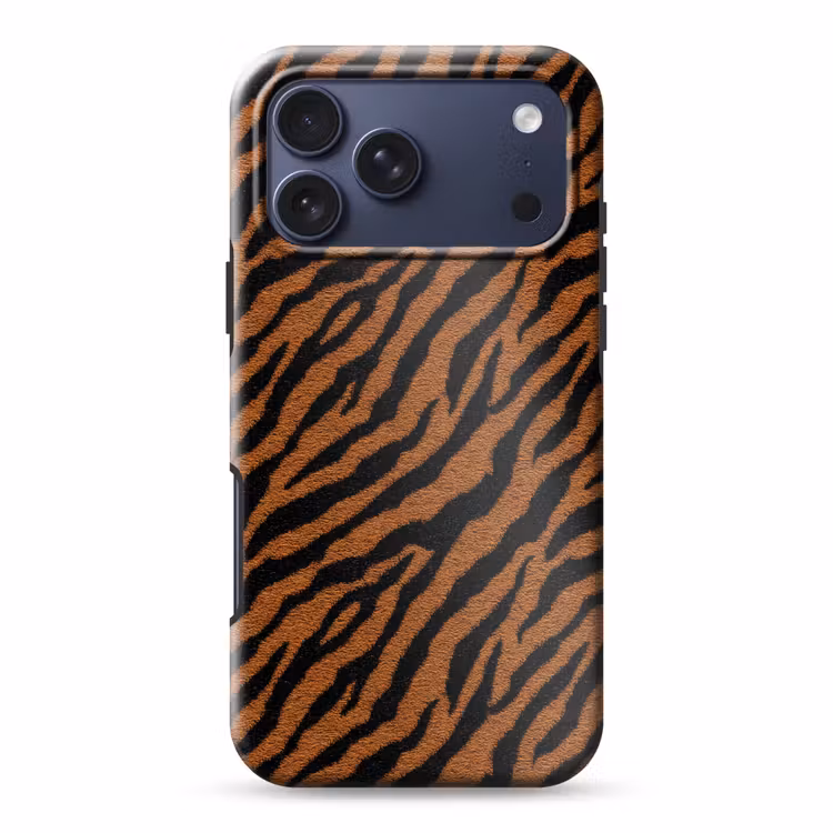 Telefoonhoesje Toughcase - Tijger - Zwart - Vacht — 1