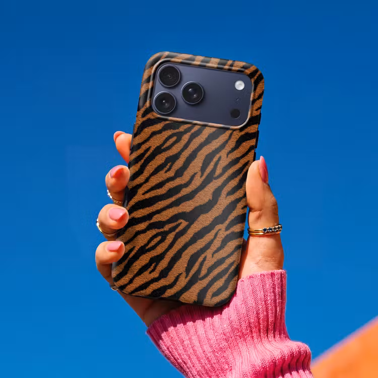 Telefoonhoesje Toughcase - Tijger - Zwart - Vacht — 2
