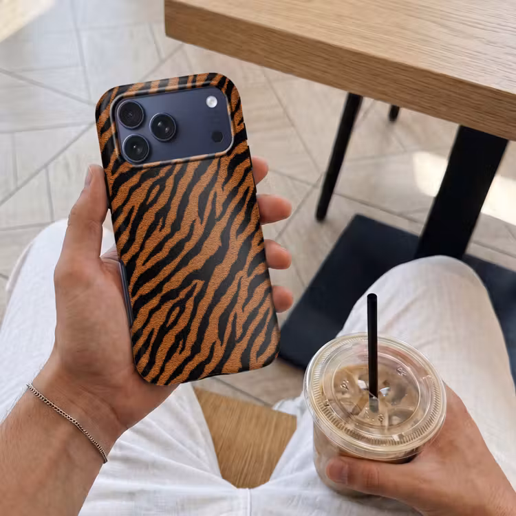 Telefoonhoesje Toughcase - Tijger - Zwart - Vacht — 4