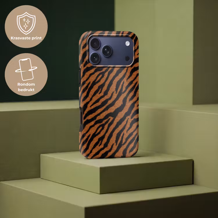 Telefoonhoesje Toughcase - Tijger - Zwart - Vacht — 7