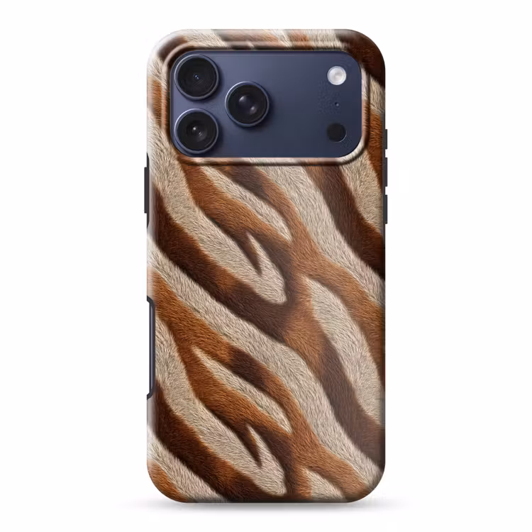 Telefoonhoesje Toughcase - Zebra - Bruin - Patroon — 1