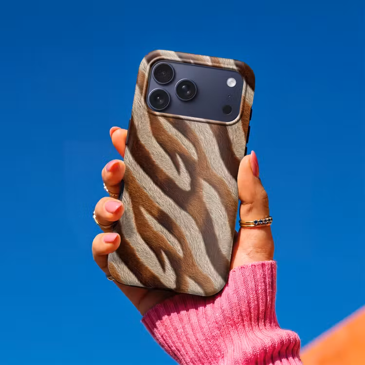 Telefoonhoesje Toughcase - Zebra - Bruin - Patroon — 2