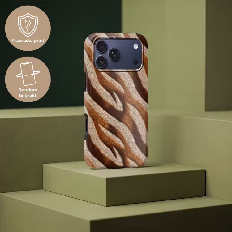 Telefoonhoesje Toughcase - Zebra - Bruin - Patroon — 7