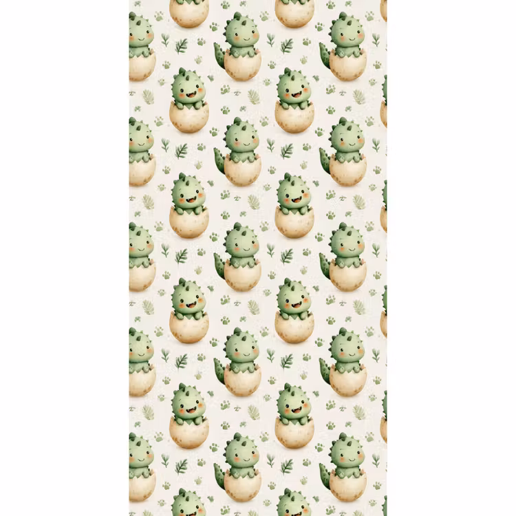 Behang - Dino - Eieren - Groen — 2